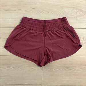 Lululemon Athletica Maroon Athletic Shorts
